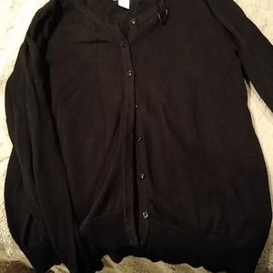 Sold     Black cardigan, size medium from H&M